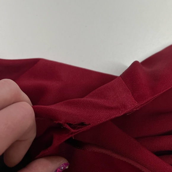 Joseph Red Midi Renne Light Cady Red Evening Skirt Size US 10 EU 42 Satin - Picture 7 of 16